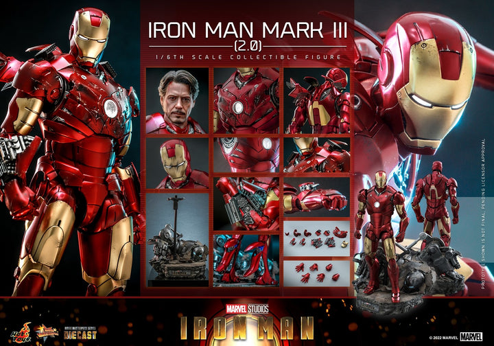 Hot Toys - MMS664D48 - Iron Man - 1/6th scale Iron Man Mark III (2.0) Collectible Figure