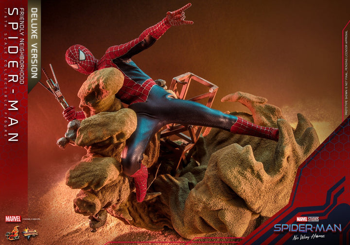 Hot Toys - MMS662 - Spider-Man: No Way Home - 1/6th scale Friendly Neighborhood Spider-Man Collectible Figure (Deluxe Version)