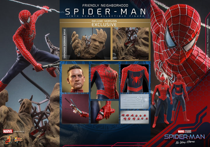 Hot Toys - MMS662 - Spider-Man: No Way Home - 1/6th scale Friendly Neighborhood Spider-Man Collectible Figure (Deluxe Version)