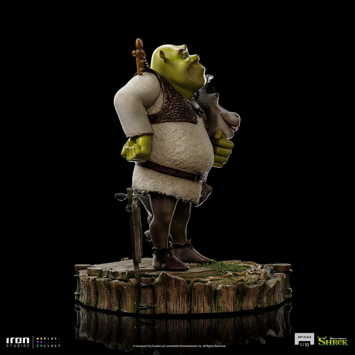 [Pre-Order] Iron Studios - Shrek, Donkey and The Gingerbread Man Deluxe - Shrek - Art Scale 1/10