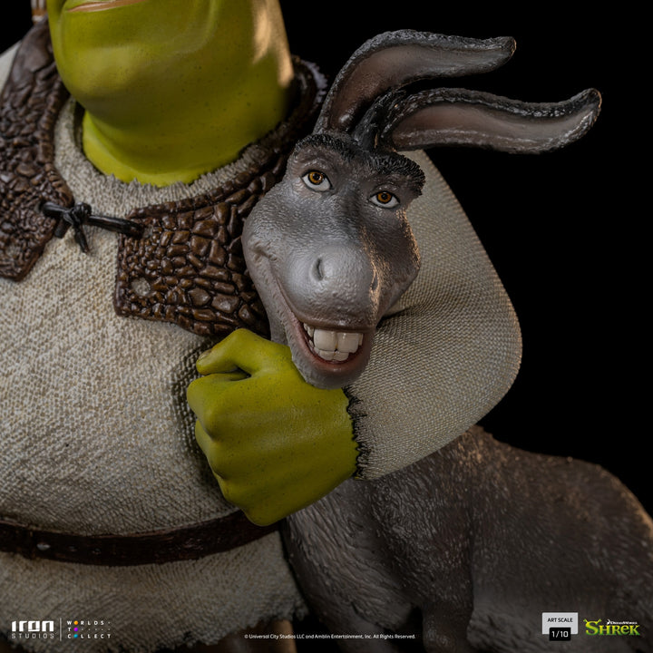 [Pre-Order] Iron Studios - Shrek, Donkey and The Gingerbread Man Deluxe - Shrek - Art Scale 1/10