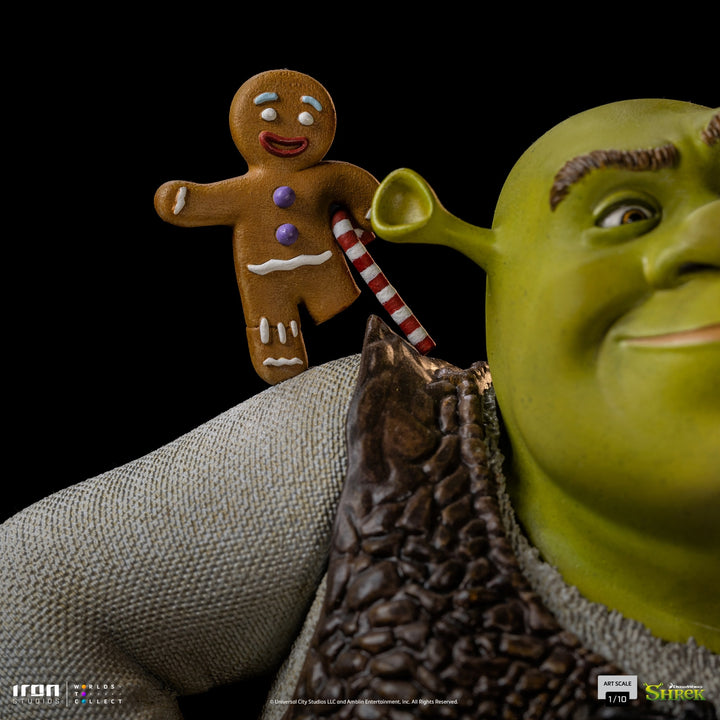 [Pre-Order] Iron Studios - Shrek, Donkey and The Gingerbread Man Deluxe - Shrek - Art Scale 1/10