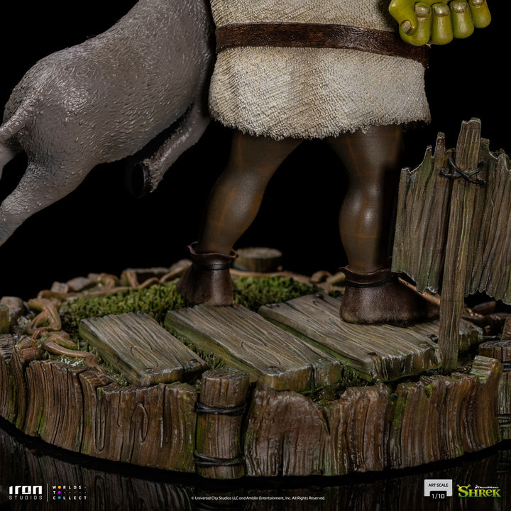 [Pre-Order] Iron Studios - Shrek, Donkey and The Gingerbread Man Deluxe - Shrek - Art Scale 1/10