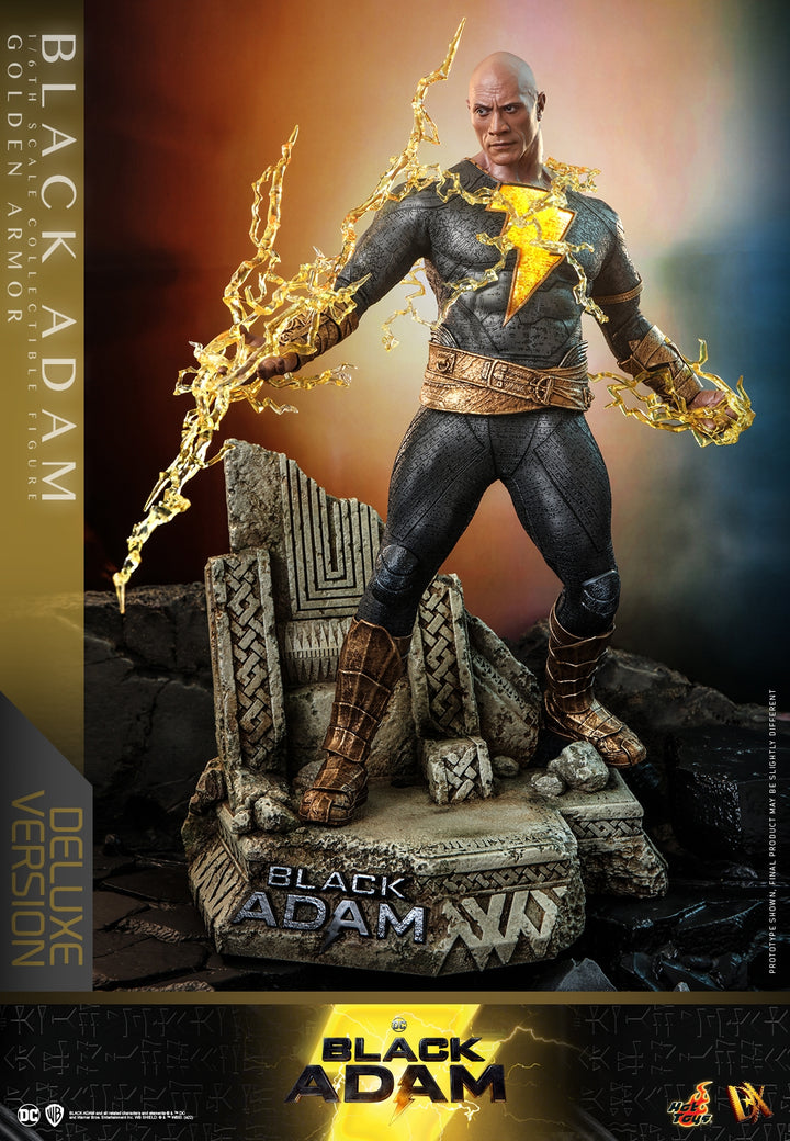 Hot Toys - DX31 - Black Adam - 1/6th scale Black Adam (Golden Armor) Collectible Figure (Deluxe Version)