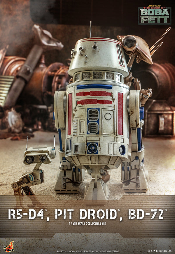 [Pre-Order] Hot Toys - TMS086 - The Book of Boba Fett - 1/6th scale R5-D4™, Pit Droid™, BD-72™ Set