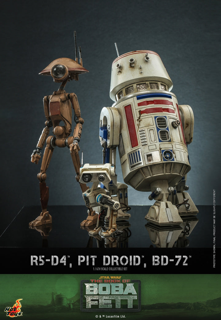 [Pre-Order] Hot Toys - TMS086 - The Book of Boba Fett - 1/6th scale R5-D4™, Pit Droid™, BD-72™ Set