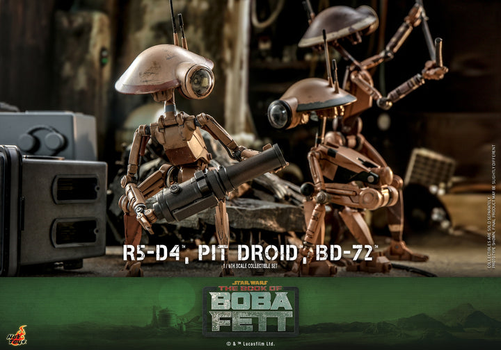 [Pre-Order] Hot Toys - TMS086 - The Book of Boba Fett - 1/6th scale R5-D4™, Pit Droid™, BD-72™ Set