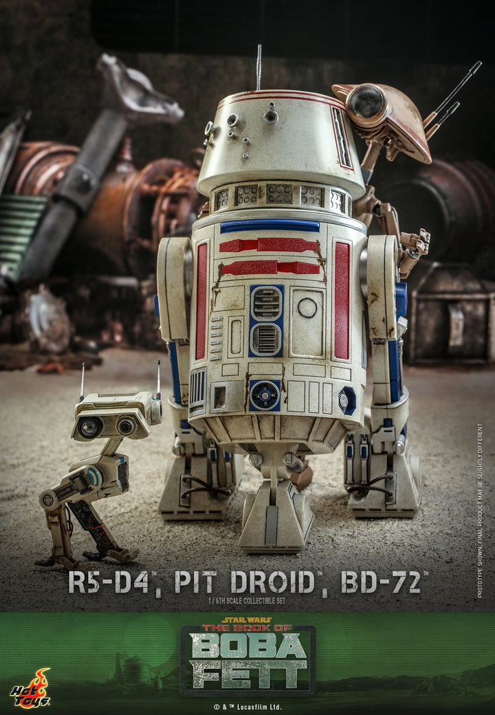 [Pre-Order] Hot Toys - TMS086 - The Book of Boba Fett - 1/6th scale R5-D4™, Pit Droid™, BD-72™ Set