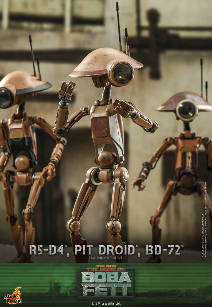 [Pre-Order] Hot Toys - TMS086 - The Book of Boba Fett - 1/6th scale R5-D4™, Pit Droid™, BD-72™ Set