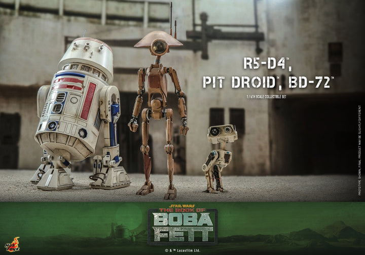 [Pre-Order] Hot Toys - TMS086 - The Book of Boba Fett - 1/6th scale R5-D4™, Pit Droid™, BD-72™ Set