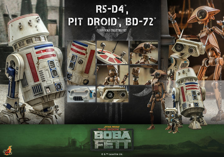 [Pre-Order] Hot Toys - TMS086 - The Book of Boba Fett - 1/6th scale R5-D4™, Pit Droid™, BD-72™ Set