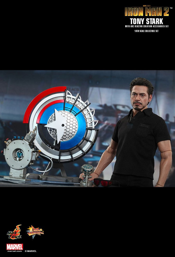 Hot Toys - Iron Man 2 - Tony Stark with Arc Reactor Creation Accessories Collectible Set