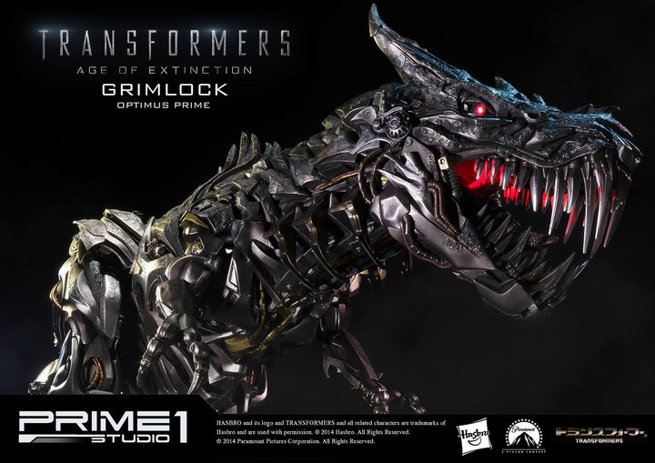 Prime 1 Studio - MMTFM-05  Grimlock and Optimus Prime Statue (Transformers: Age of Extinction)