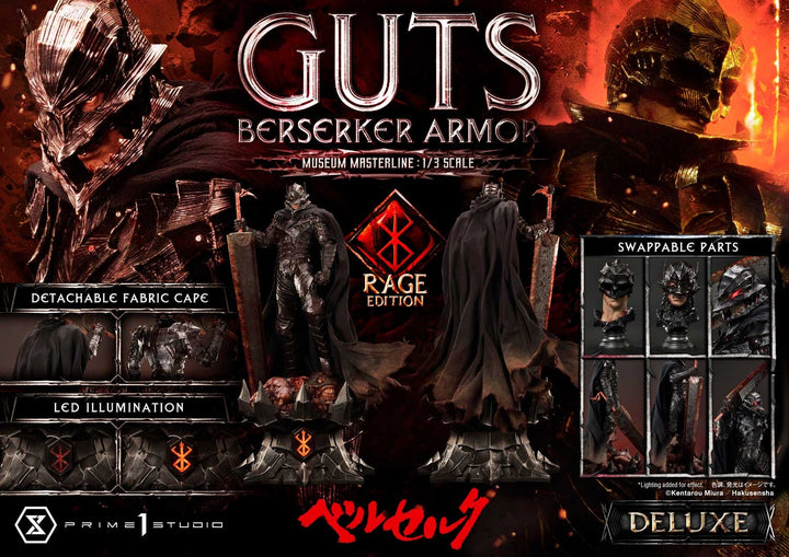 [Pre-Order] PRIME1 STUDIO - MMBR-03DX: GUTS, BERSERKER ARMOR RAGE EDITION DELUXE VERSION (BERSERK)