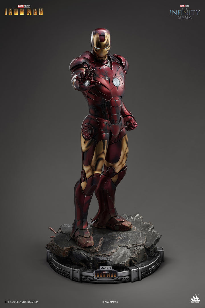 Queen Studios -  Iron Man Mark3 1/2 Statue (Battle Damaged Edition)