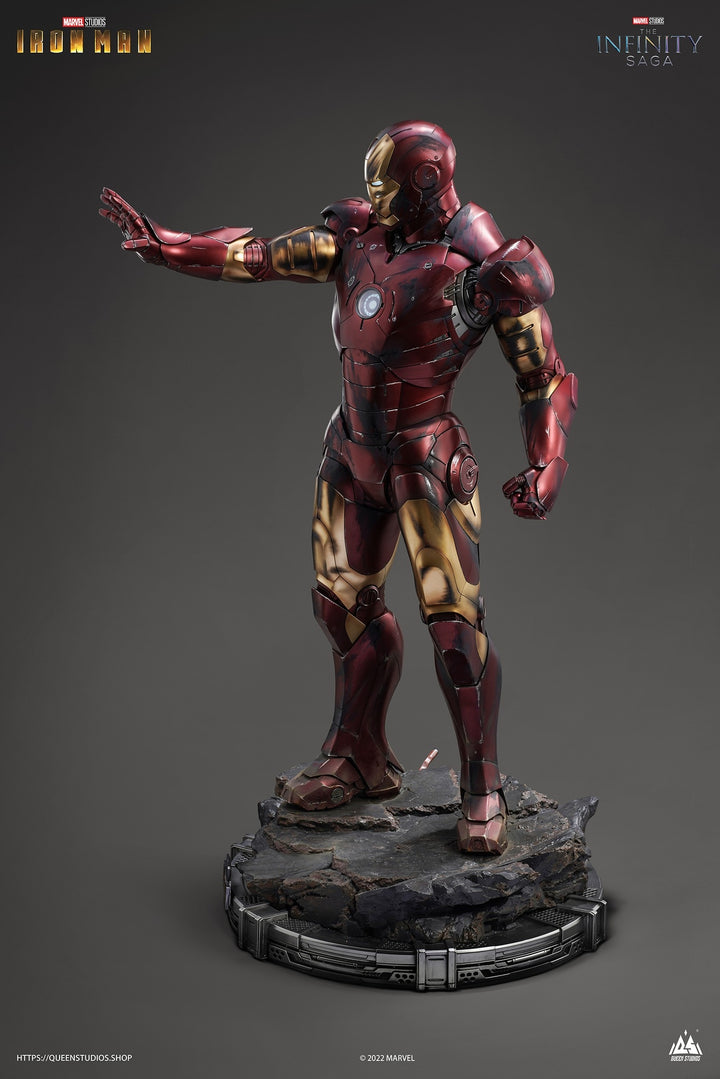 Queen Studios -  Iron Man Mark3 1/2 Statue (Battle Damaged Edition)