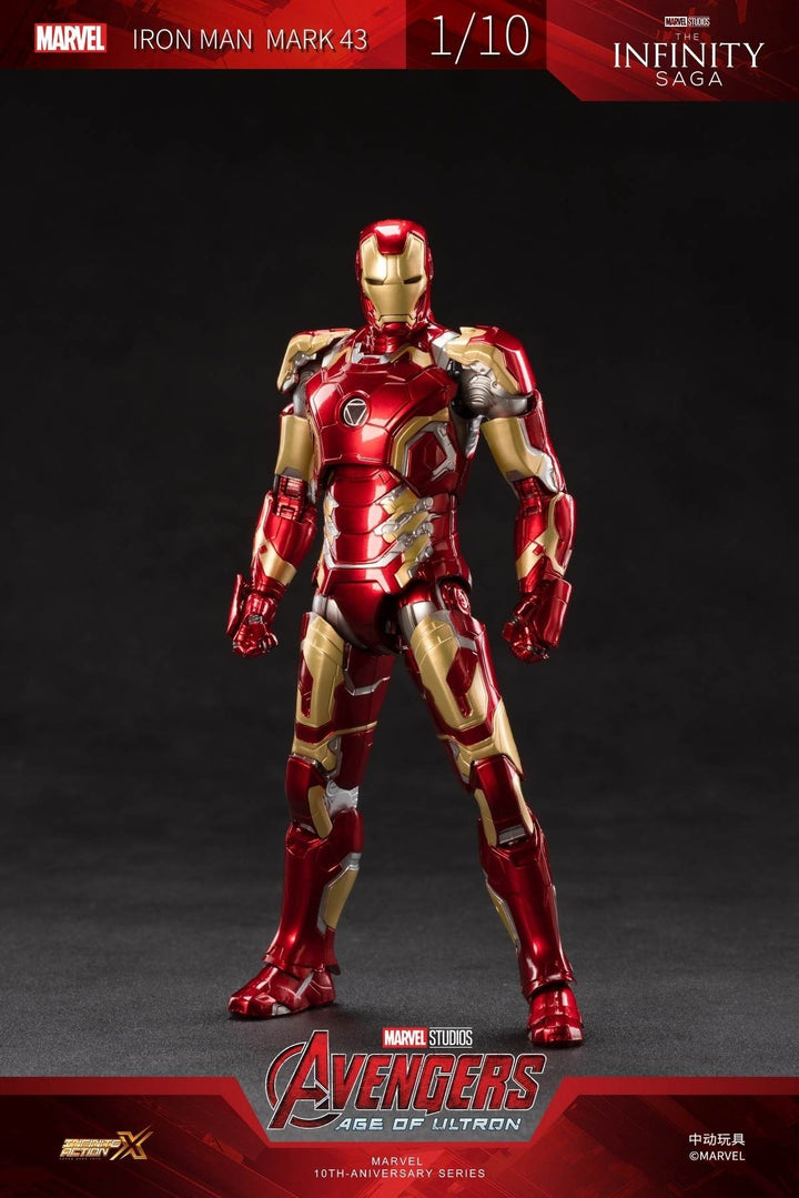 ZhongDong Toys - Avengers: Age of Ultron - Iron Man Mark XLIII (with LED Lights Effect) 1/10 Scale Action Figure