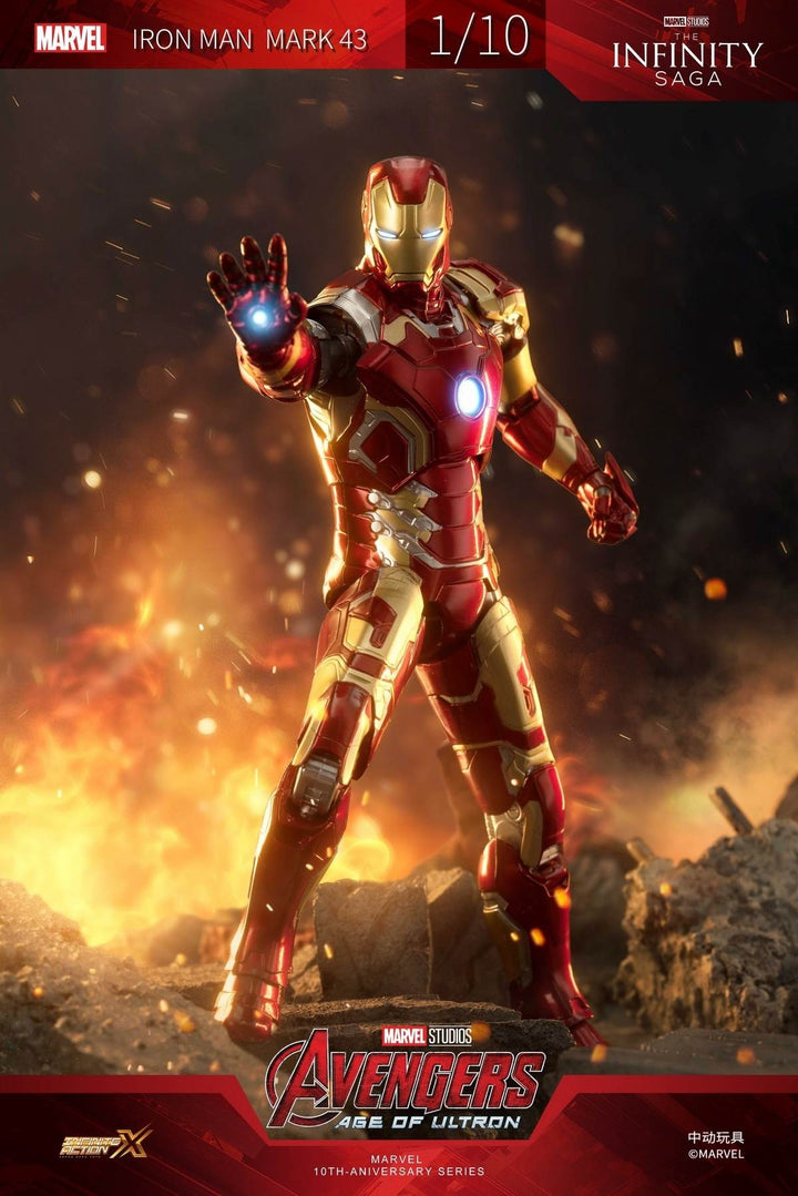 ZhongDong Toys - Avengers: Age of Ultron - Iron Man Mark XLIII (with LED Lights Effect) 1/10 Scale Action Figure