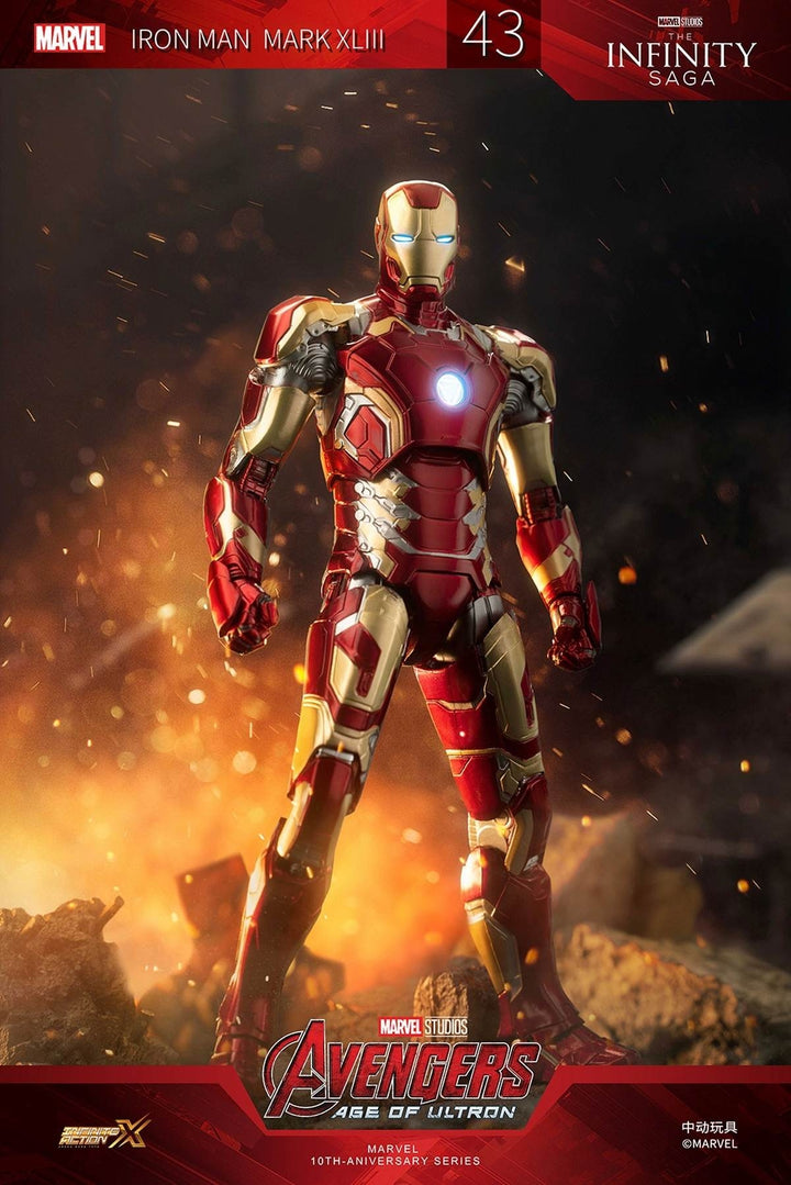 ZhongDong Toys - Avengers: Age of Ultron - Iron Man Mark XLIII (with LED Lights Effect) 1/10 Scale Action Figure