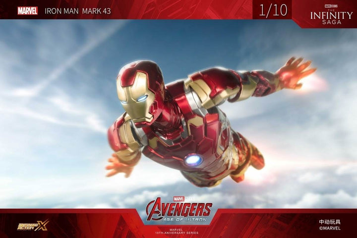 ZhongDong Toys - Avengers: Age of Ultron - Iron Man Mark XLIII (with LED Lights Effect) 1/10 Scale Action Figure