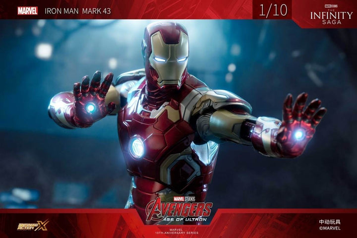 ZhongDong Toys - Avengers: Age of Ultron - Iron Man Mark XLIII (with LED Lights Effect) 1/10 Scale Action Figure