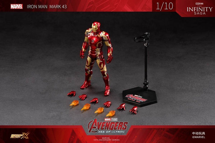 ZhongDong Toys - Avengers: Age of Ultron - Iron Man Mark XLIII (with LED Lights Effect) 1/10 Scale Action Figure