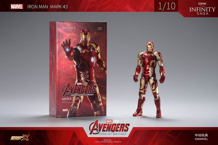 ZhongDong Toys - Avengers: Age of Ultron - Iron Man Mark XLIII (with LED Lights Effect) 1/10 Scale Action Figure