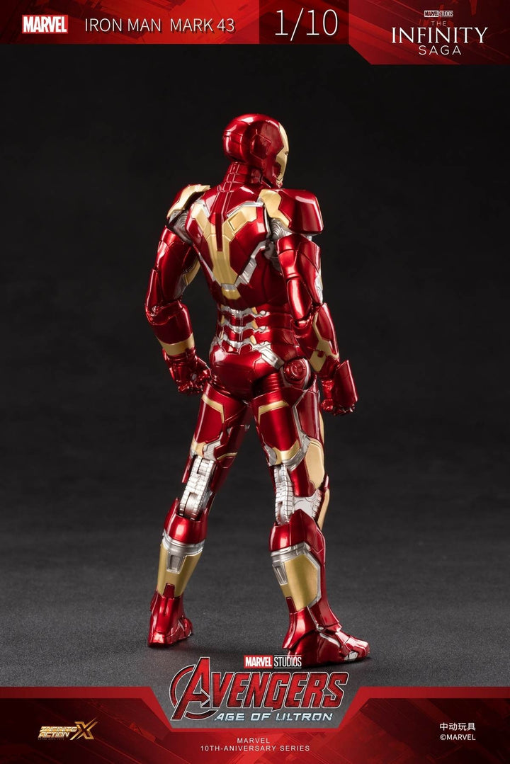 ZhongDong Toys - Avengers: Age of Ultron - Iron Man Mark XLIII (with LED Lights Effect) 1/10 Scale Action Figure