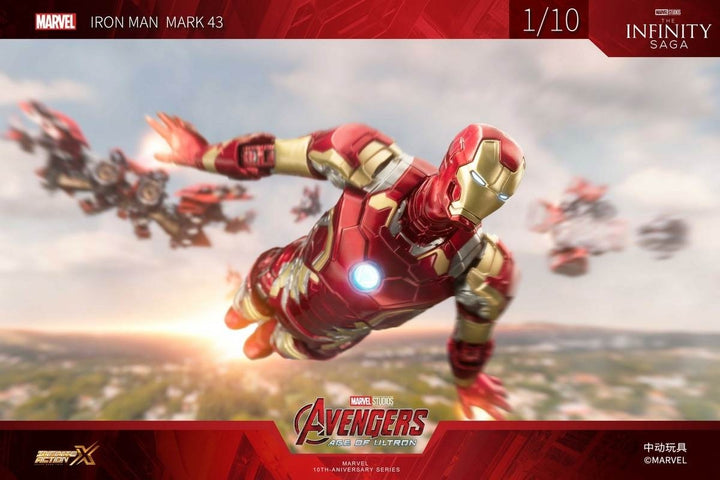 ZhongDong Toys - Avengers: Age of Ultron - Iron Man Mark XLIII (with LED Lights Effect) 1/10 Scale Action Figure