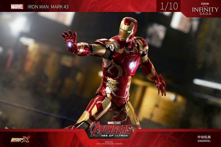 ZhongDong Toys - Avengers: Age of Ultron - Iron Man Mark XLIII (with LED Lights Effect) 1/10 Scale Action Figure