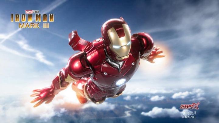 ZhongDong Toys - IRON MAN Mark VII Action Figures Bundle set (with hall of armor blue light version and holograph panel) 