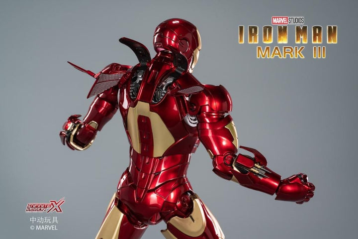 ZhongDong Toys - IRON MAN Mark VII Action Figures Bundle set (with hall of armor blue light version and holograph panel) 