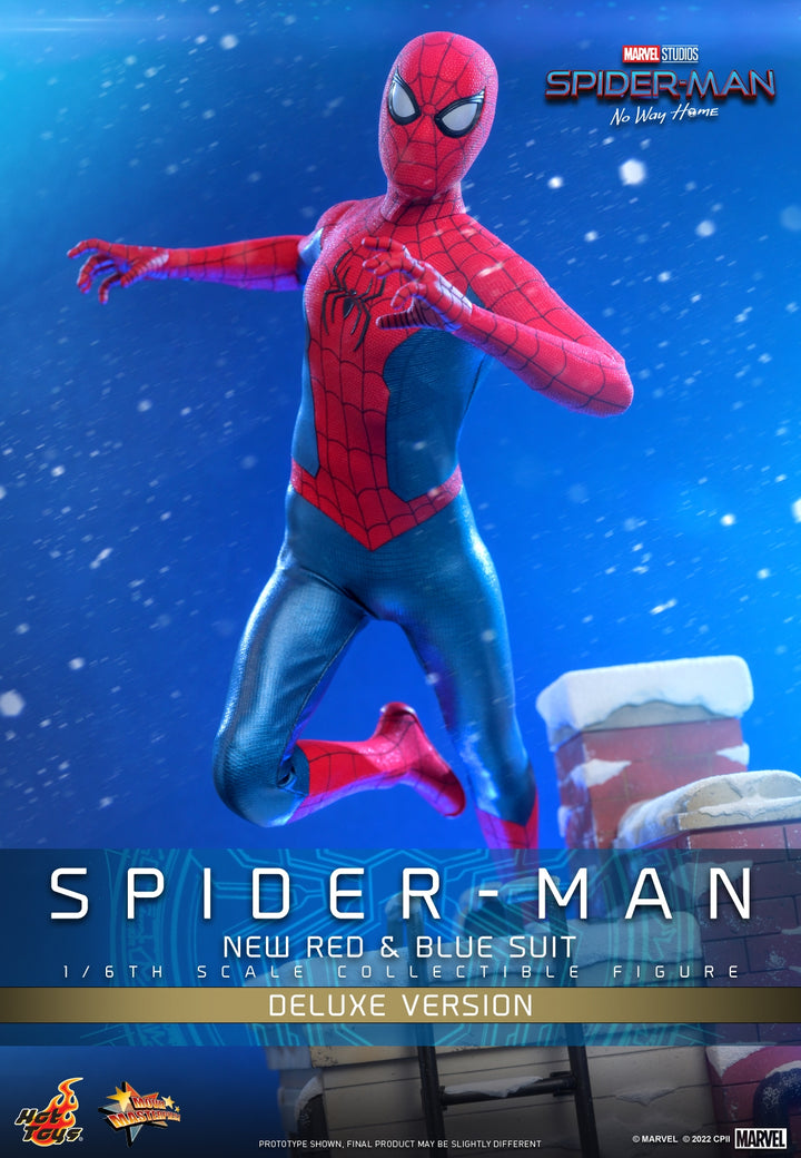 [Pre-Order] Hot Toys - MMS680 - Spider-Man: No Way Home - 1/6th scale Spider-Man (New Red and Blue Suit) (Deluxe Version)