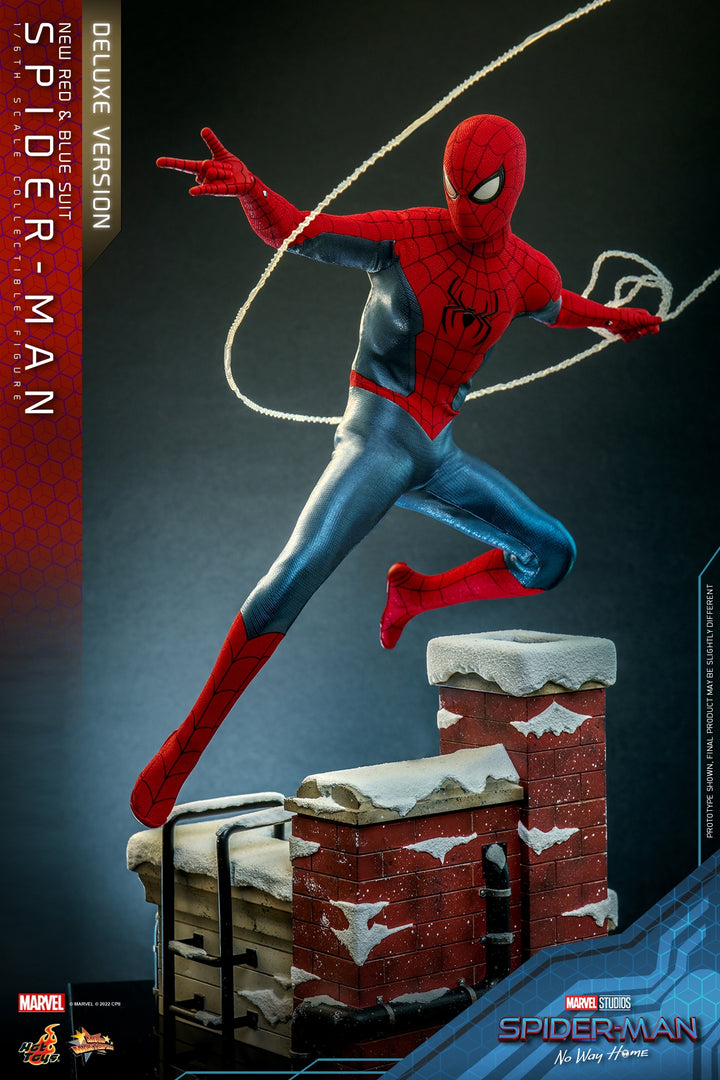 [Pre-Order] Hot Toys - MMS680 - Spider-Man: No Way Home - 1/6th scale Spider-Man (New Red and Blue Suit) (Deluxe Version)