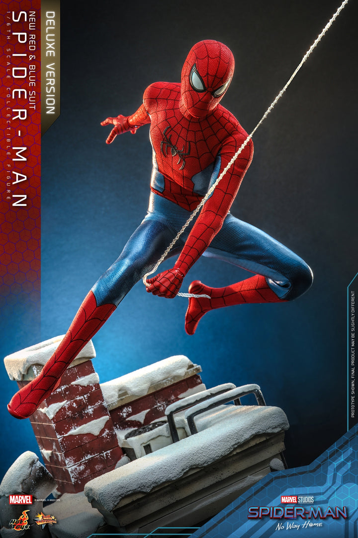 [Pre-Order] Hot Toys - MMS680 - Spider-Man: No Way Home - 1/6th scale Spider-Man (New Red and Blue Suit) (Deluxe Version)