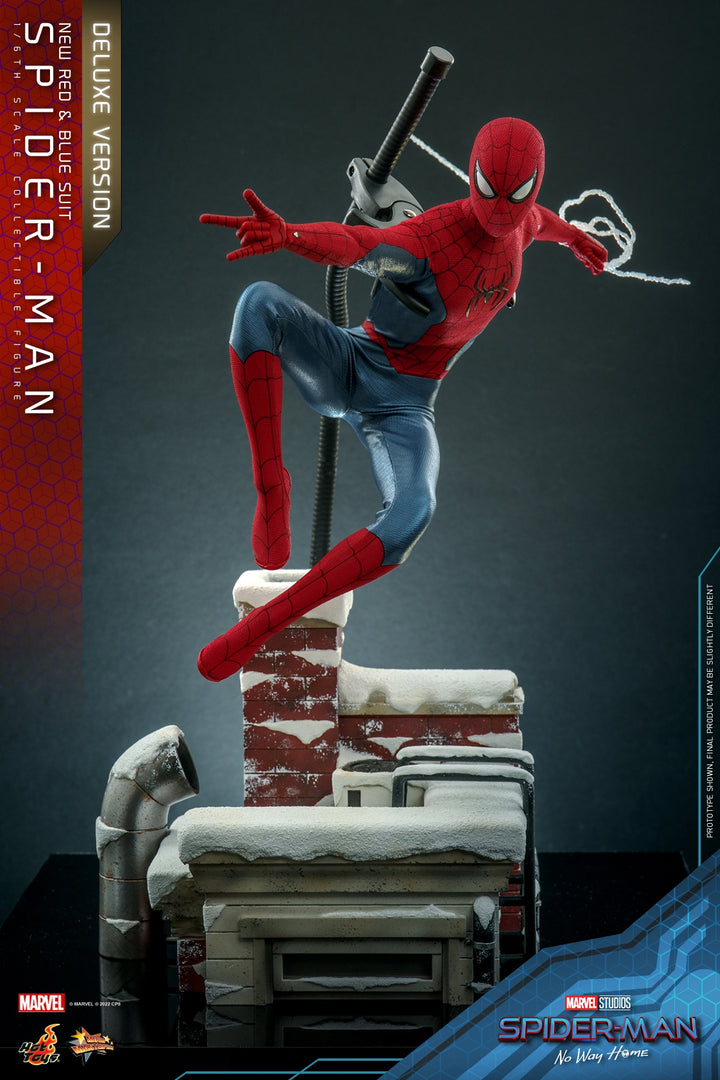 [Pre-Order] Hot Toys - MMS680 - Spider-Man: No Way Home - 1/6th scale Spider-Man (New Red and Blue Suit) (Deluxe Version)