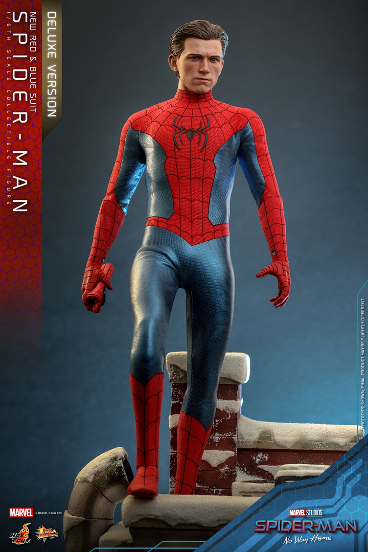 [Pre-Order] Hot Toys - MMS680 - Spider-Man: No Way Home - 1/6th scale Spider-Man (New Red and Blue Suit) (Deluxe Version)