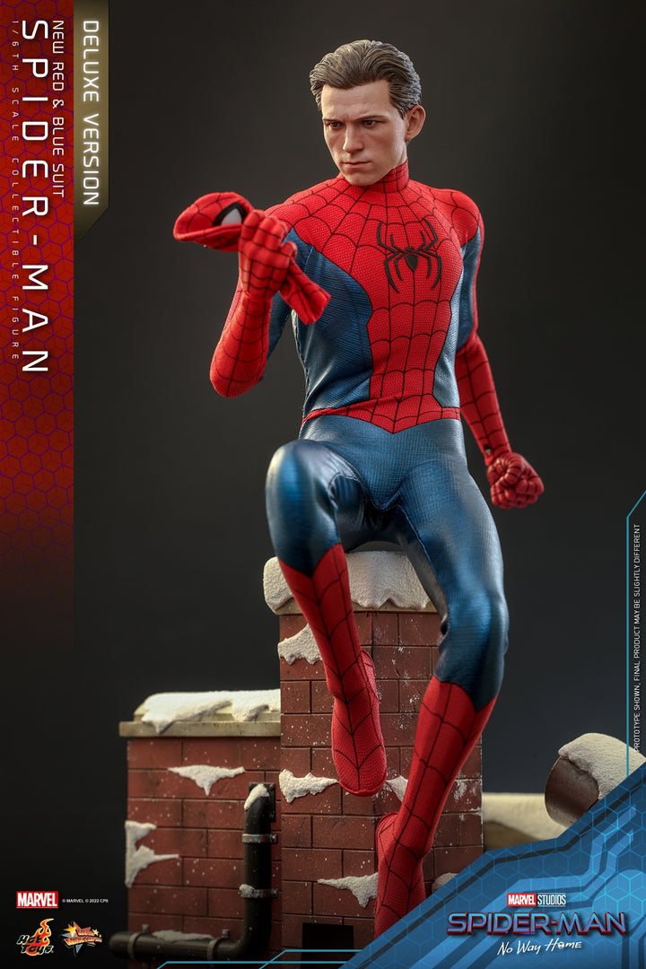 [Pre-Order] Hot Toys - MMS680 - Spider-Man: No Way Home - 1/6th scale Spider-Man (New Red and Blue Suit) (Deluxe Version)