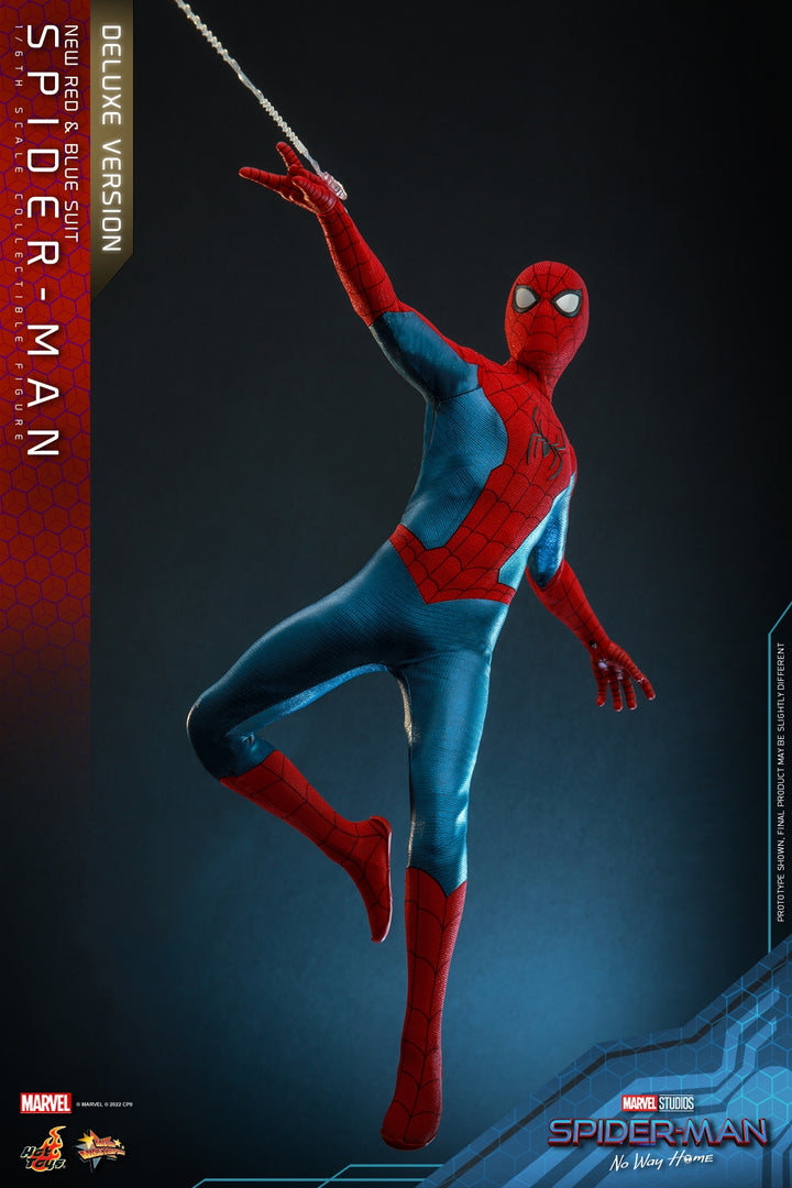 [Pre-Order] Hot Toys - MMS680 - Spider-Man: No Way Home - 1/6th scale Spider-Man (New Red and Blue Suit) (Deluxe Version)