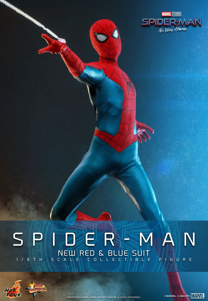 [Pre-Order] Hot Toys - MMS679 - Spider-Man: No Way Home - 1/6th scale Spider-Man (New Red and Blue Suit) Collectible Figure