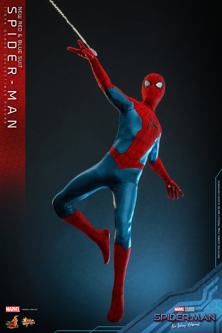 [Pre-Order] Hot Toys - MMS679 - Spider-Man: No Way Home - 1/6th scale Spider-Man (New Red and Blue Suit) Collectible Figure