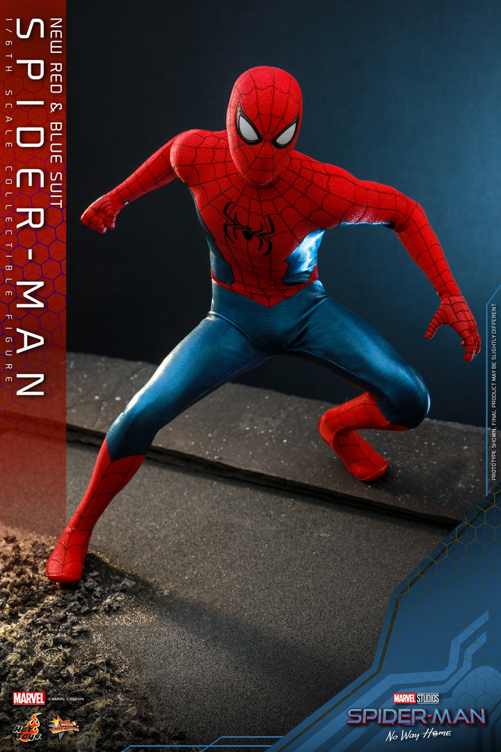 [Pre-Order] Hot Toys - MMS679 - Spider-Man: No Way Home - 1/6th scale Spider-Man (New Red and Blue Suit) Collectible Figure