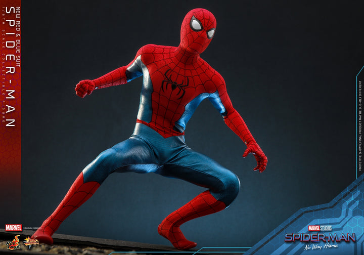 [Pre-Order] Hot Toys - MMS679 - Spider-Man: No Way Home - 1/6th scale Spider-Man (New Red and Blue Suit) Collectible Figure