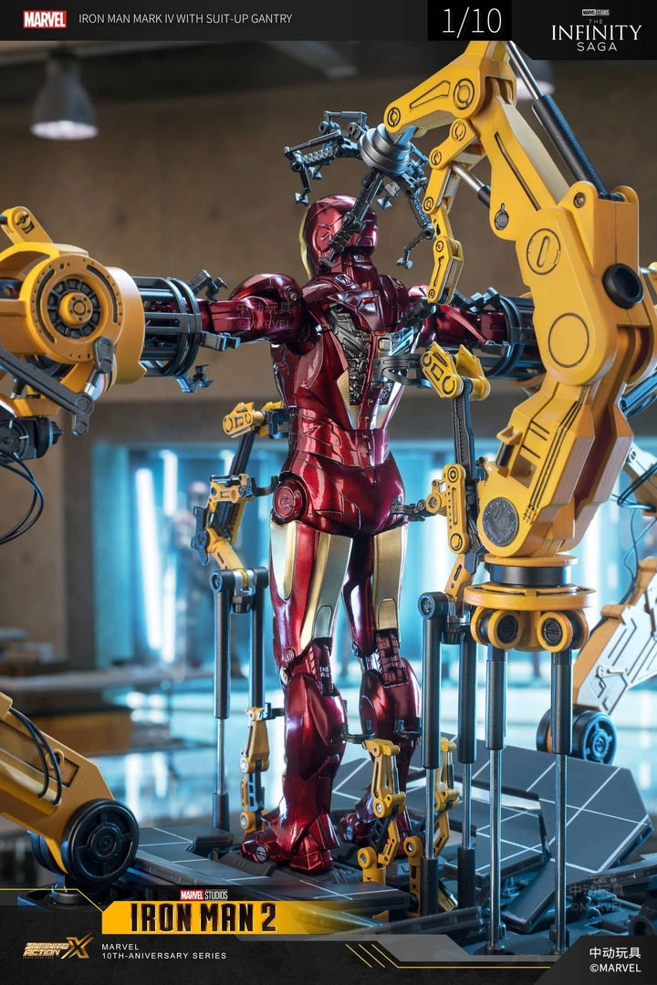 ZhongDong Toys 1/10 Iron Man Mark IV with Suit-Up Gantry