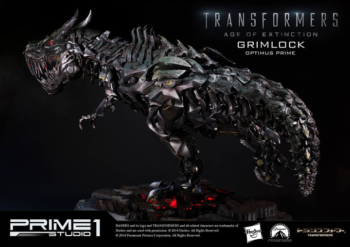 Prime 1 Studio - MMTFM-05  Grimlock and Optimus Prime Statue (Transformers: Age of Extinction)