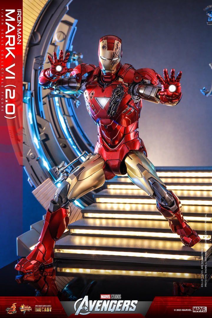 [Pre-Order] Hot Toys - MMS687D52 - The Avengers - 1/6th scale Iron Man Mark VI (2.0) with Suit-Up Gantry Set