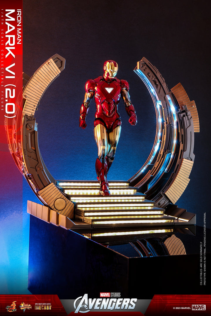 [Pre-Order] Hot Toys - MMS687D52 - The Avengers - 1/6th scale Iron Man Mark VI (2.0) with Suit-Up Gantry Set