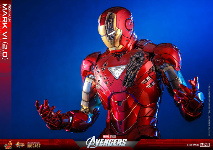 [Pre-Order] Hot Toys - MMS687D52 - The Avengers - 1/6th scale Iron Man Mark VI (2.0) with Suit-Up Gantry Set