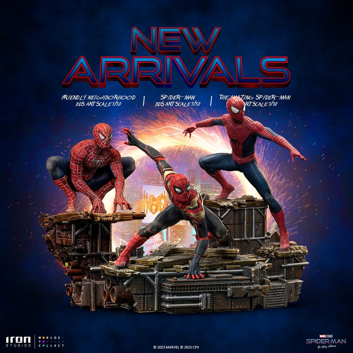 Iron Studios – Spider-Man: No Way Home – BDS Art Scale 1/10 Spider-Man Peter 1,2 and 3