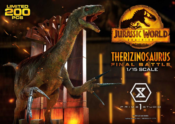 [Pre-Order] PRIME1 STUDIO - LMCJW3-02: LEGACY MUSEUM COLLECTION JURASSIC WORLD: DOMINION (FILM) THERIZINOSAURUS 1/15 SCALE